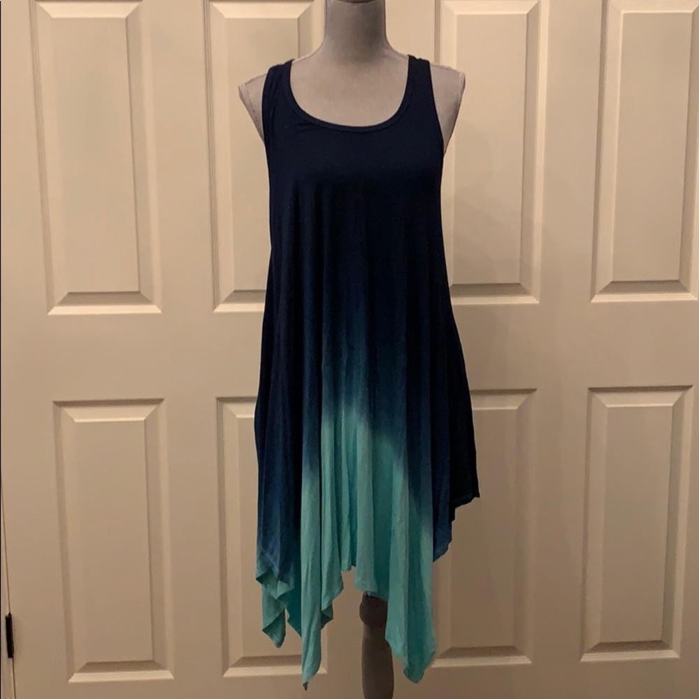 Navy and turquoise Sandiva dress